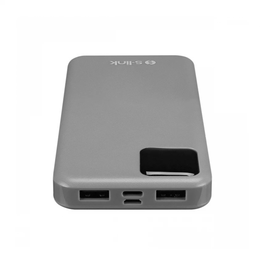 Powerbank S-LINK G104 10000mAh LCD/sivi