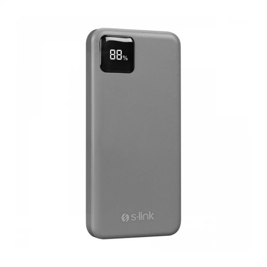 Powerbank S-LINK G104 10000mAh LCD/sivi