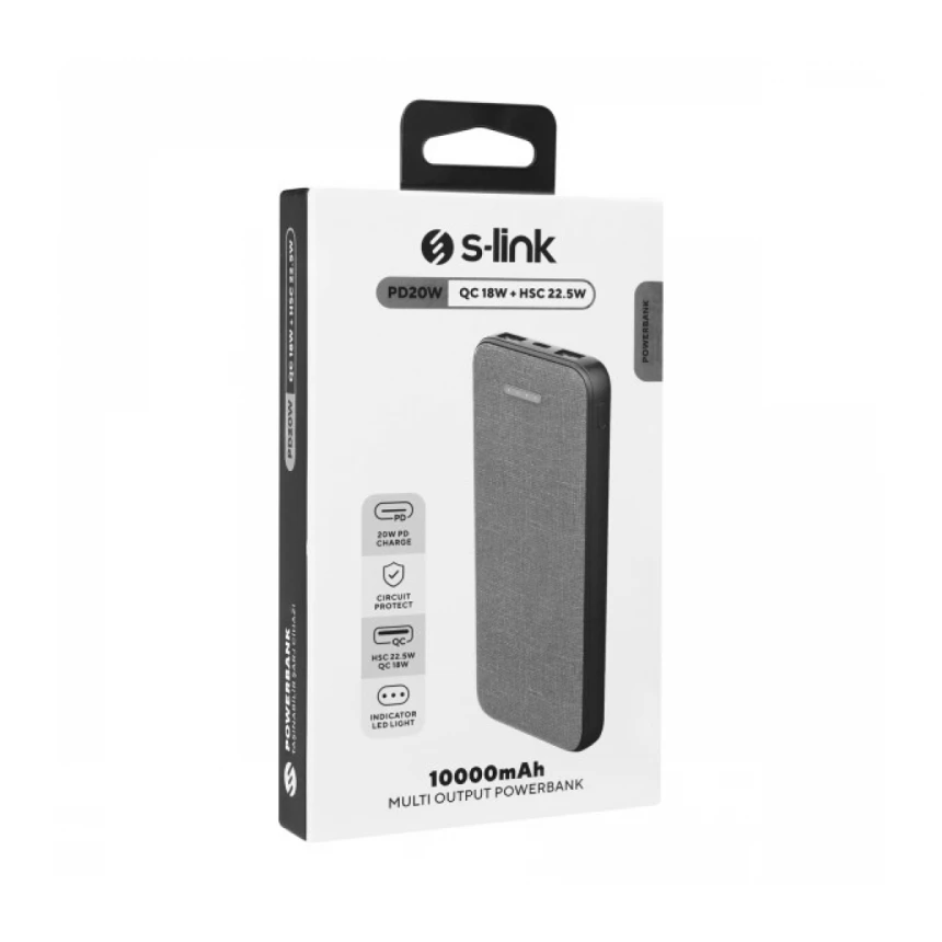 Powerbank S-LINK G108 10000mAh LCD/PD20W/beli