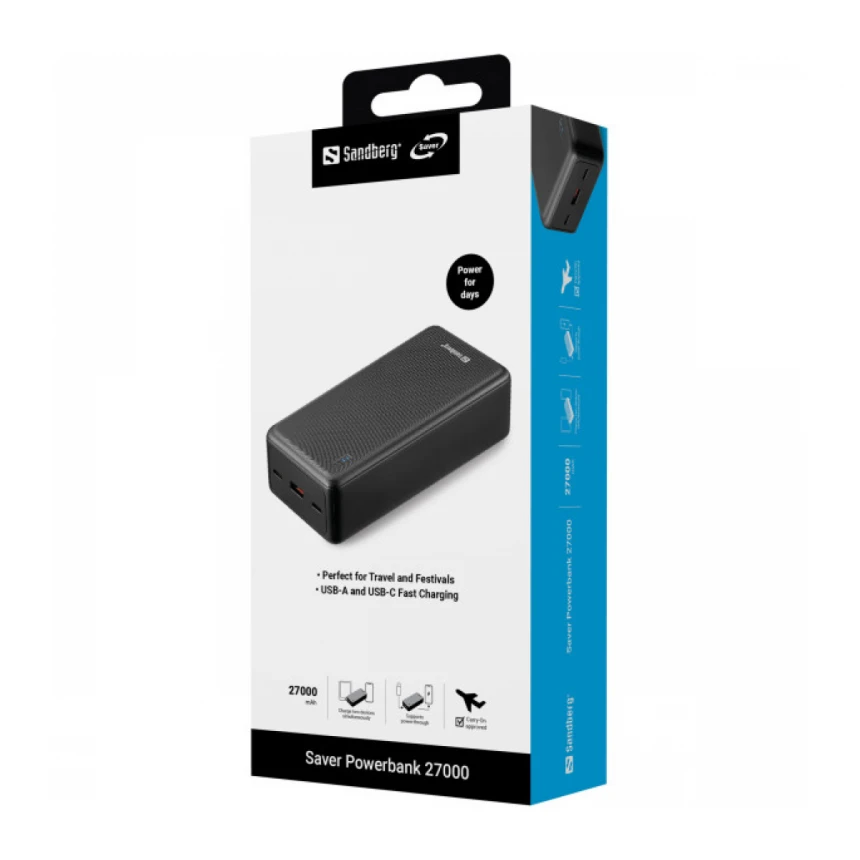 Powerbank Sandberg 320-43 27000mAh/99,9Wh/PD20W