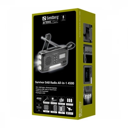Powerbank Sandberg 421-17 Survivor DAB Radio All-in-1 4500mAh
