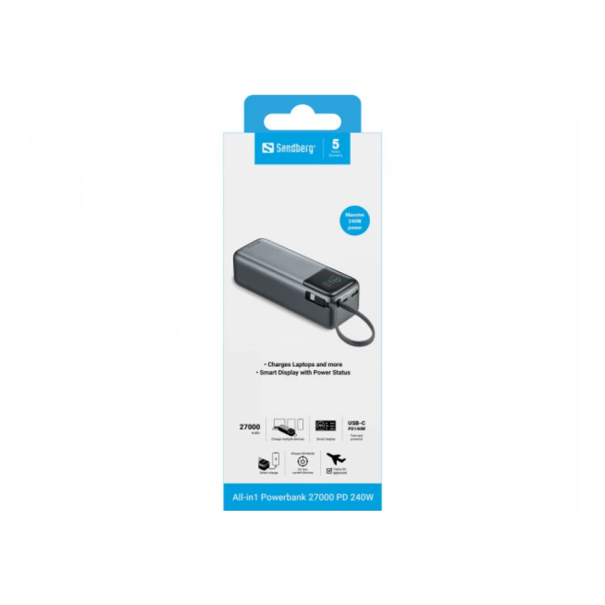Powerbank Sandberg All in1 421-31 27000mAh PD240W