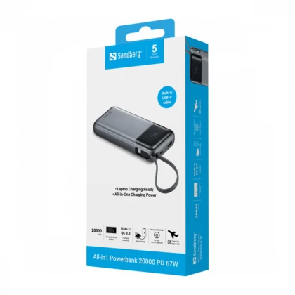 Powerbank Sandberg All in1 421-29 20000mAh PD67W