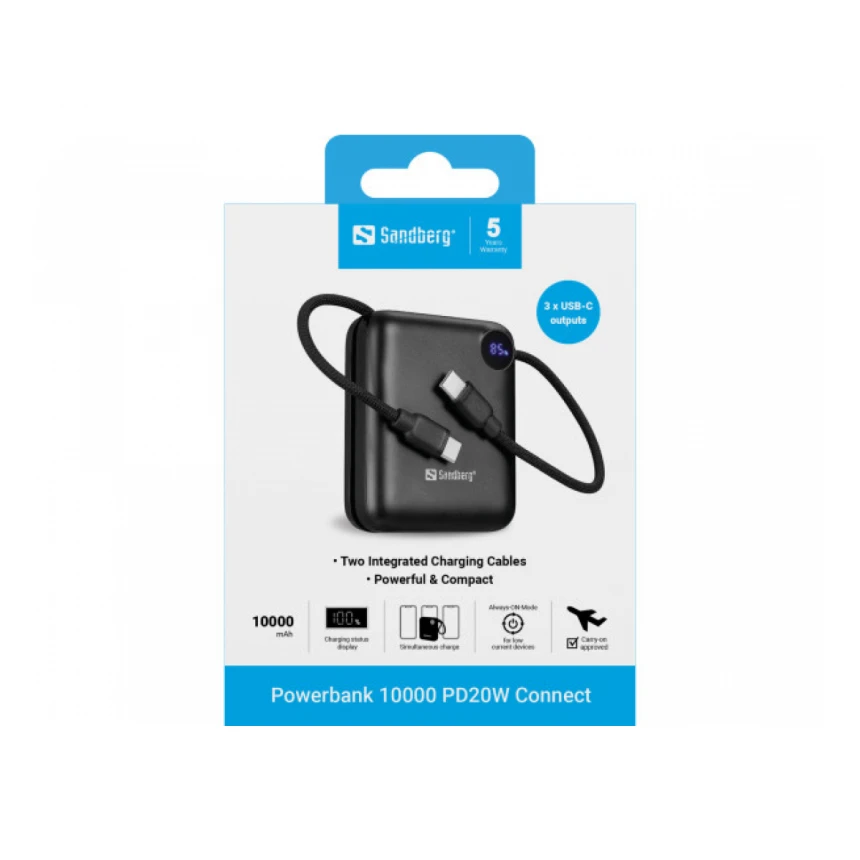 Powerbank Sandberg Connect 421-26 10000mAh PD20W