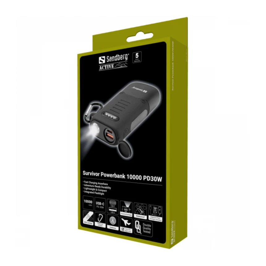 Powerbank Sandberg Survivor 421-11 10000mAh 30W PD