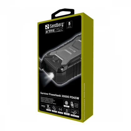 Powerbank Sandberg Survivor USB-C PD 65W 30000mAh 420-77 wireless