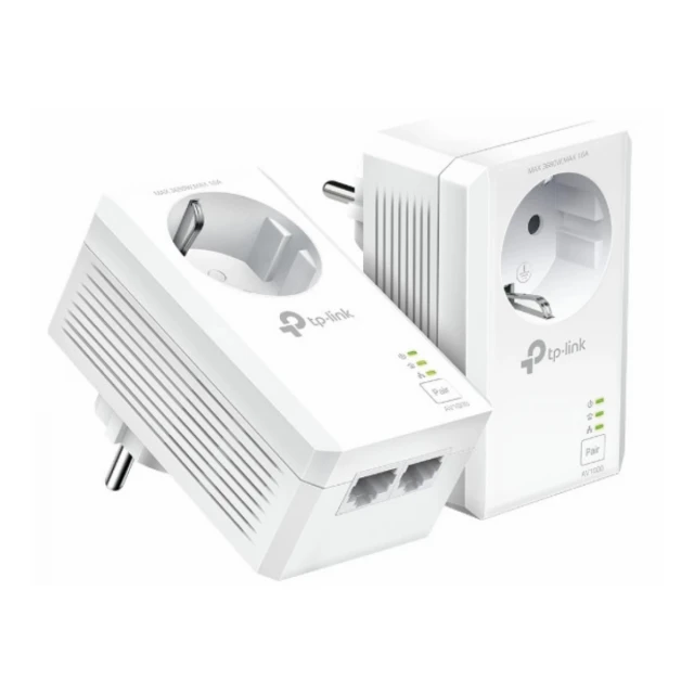 Powerline adapter TP-LINK TL-PA7027P KIT AV1000/1000Mbps/Homeplug AV/2x RJ-45/uticnica/300m