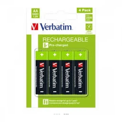 Punjiva baterija Verbatim AA LR6 2500mAh blister 1/4