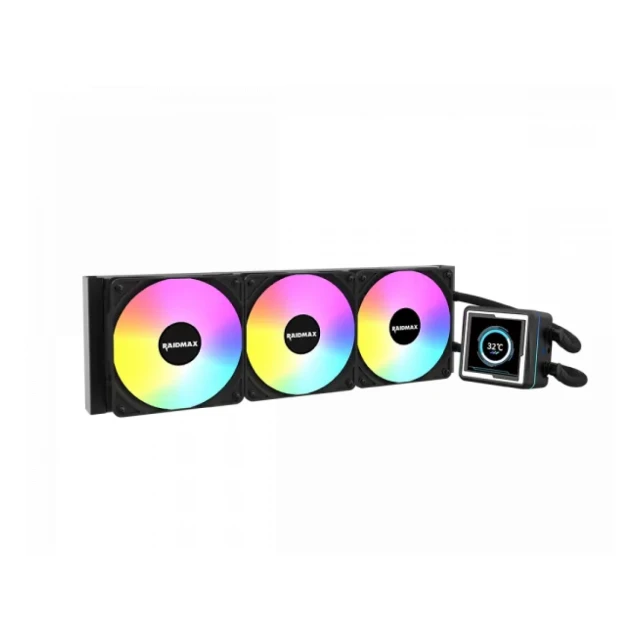 RAIDMAX LM360 ARGB CPU LIQUID COOLER WITH ANIMATION DISPLAY - Vodeno hlađenje crno (LM360BK) F 