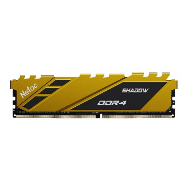 RAM DDR4 8GB 2666MHz Netac Shadow C19 Yellow NTSDD4P26SP-08Y
