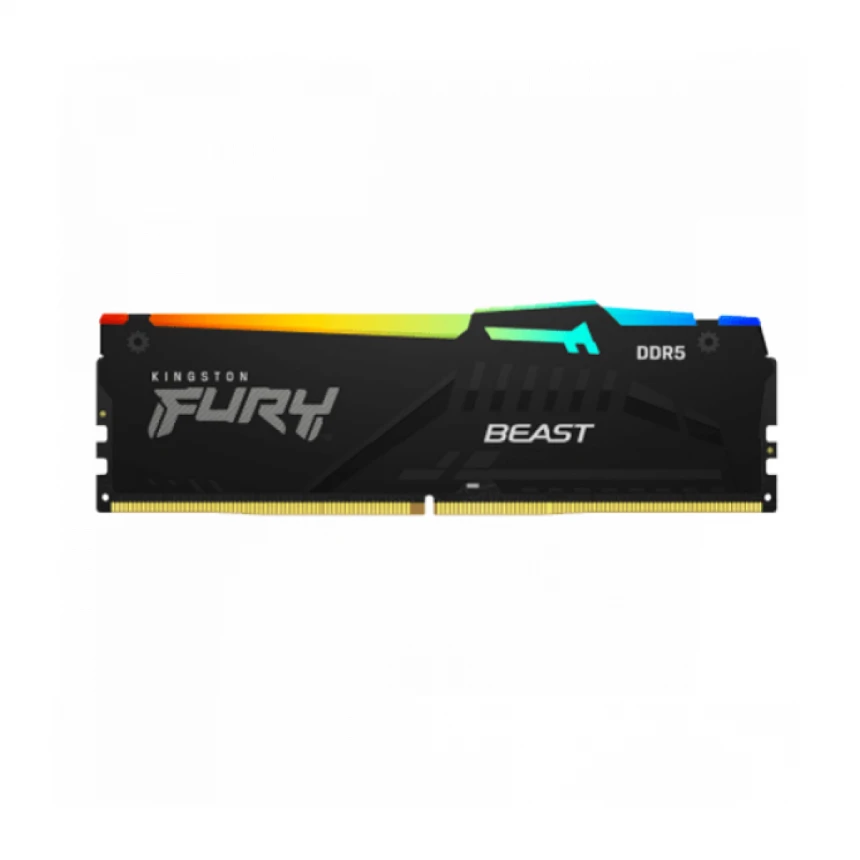 RAM DDR5 32GB 5200MT/s Kingston Fury Beast RGB Black KF552C40BBA-32