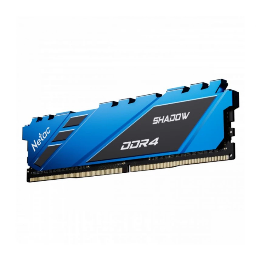 RAM DIMM DDR4 16GB 2666Mhz Netac Shadow C19 Blue NTSDD4P26SP-16B