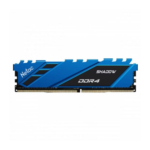 RAM DIMM DDR4 16GB 2666Mhz Netac Shadow C19 Blue NTSDD4P26SP-16B