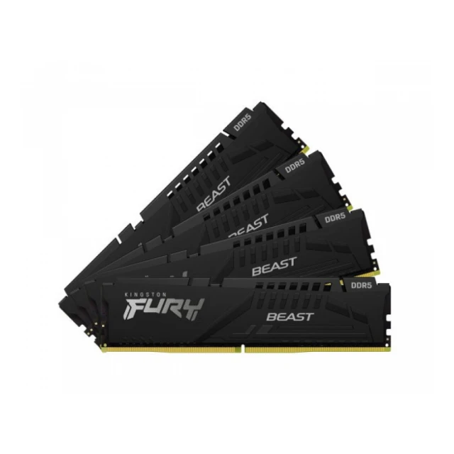 RAM DIMM DDR5 128GB (4x32GB) 5200MHz Kingston Fury Beast KF552C40BBK4-128