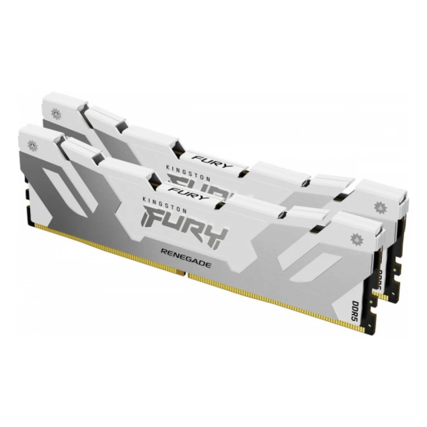 RAM DIMM DDR5 32GB (2x16GB) 6400MHz Kingston FURY Renegade White KF564C32RWK2-32