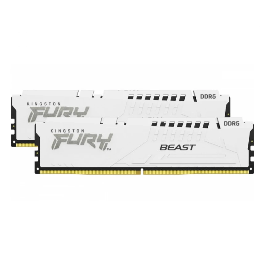 RAM DIMM DDR5 64GB (2x32GB) 5600MHz KINGSTON KF556C40BWK2-64 Fury Beast White