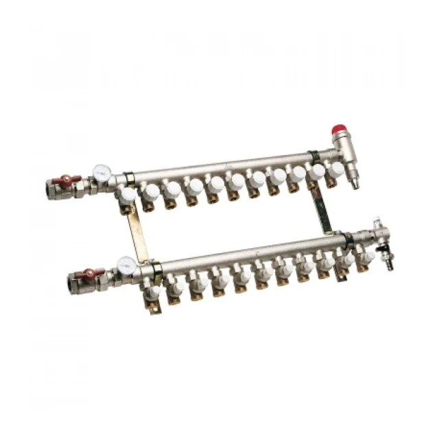 RAZDELNIK RBM PROHROM SA TERMOMETRIMA VENTILIMA I AUT. ODZRAKOM 6 KRUGOVA 1 1/4"