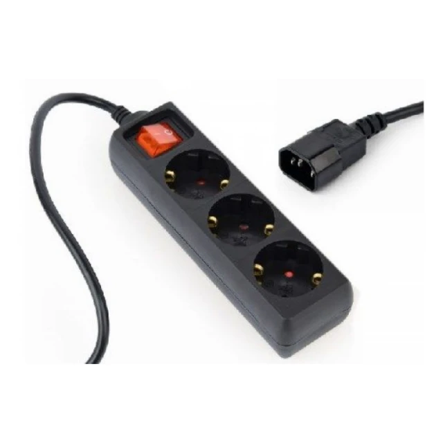 Razvodni kabl za UPS Gembird EG-PSU3-01 C14 - 3x šuko 0,6m