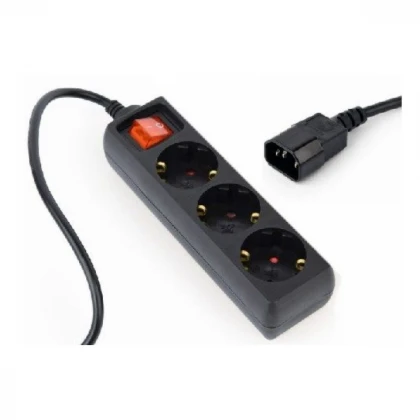 Razvodni kabl za UPS Gembird EG-PSU3-01 C14 - 3x šuko 0,6m