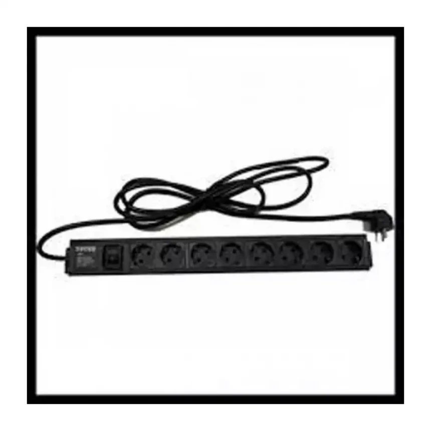 Razvodni PDU panel 19"/1U 220V, 8 mesta, prenaponska zastita, 1.8m (PDU-8SP-1U)