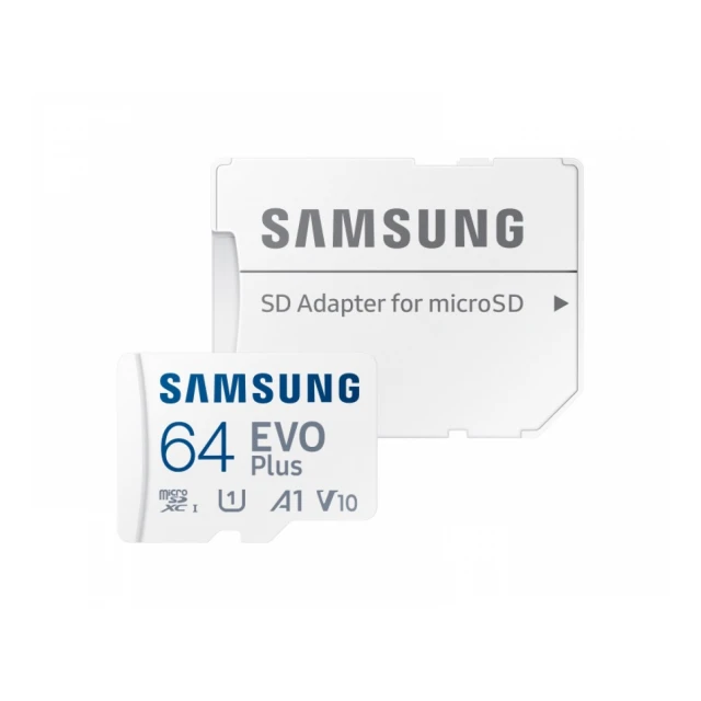 SAMSUNG Memorijska kartica EVO PLUS MicroSD Card 64GB class 10 + Adapter MB-MC64KA 