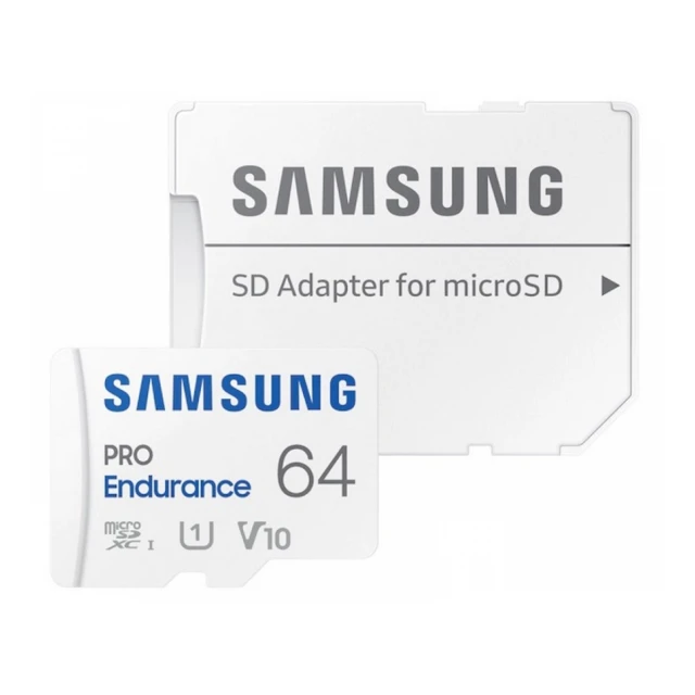 SAMSUNG Memorijska kartica PRO Endurance MicroSDXC 64GB U3 + SD Adapter MB-MJ64KA 