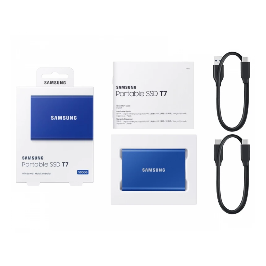 SAMSUNG Portable T7 500GB plavi eksterni SSD MU-PC500H 