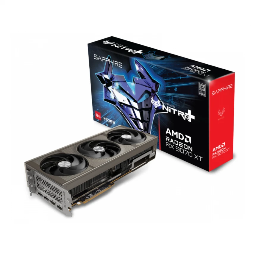 SAPPHIRE AMD Radeon RX 9070 XT 16GB 256bit NITRO+ RX 9070 XT GAMING OC 16GB (11348-01-20G) grafička karta