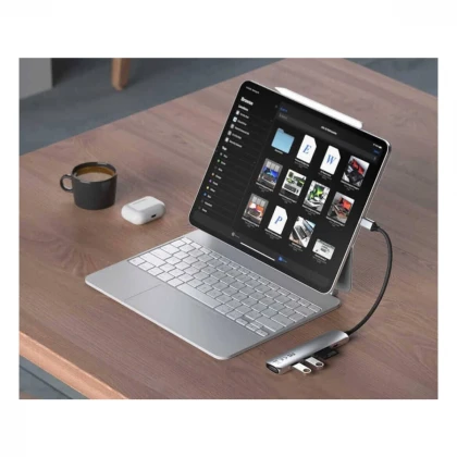 Satechi 6-in-1 USB-C Slim Multiport Adapter - Silver