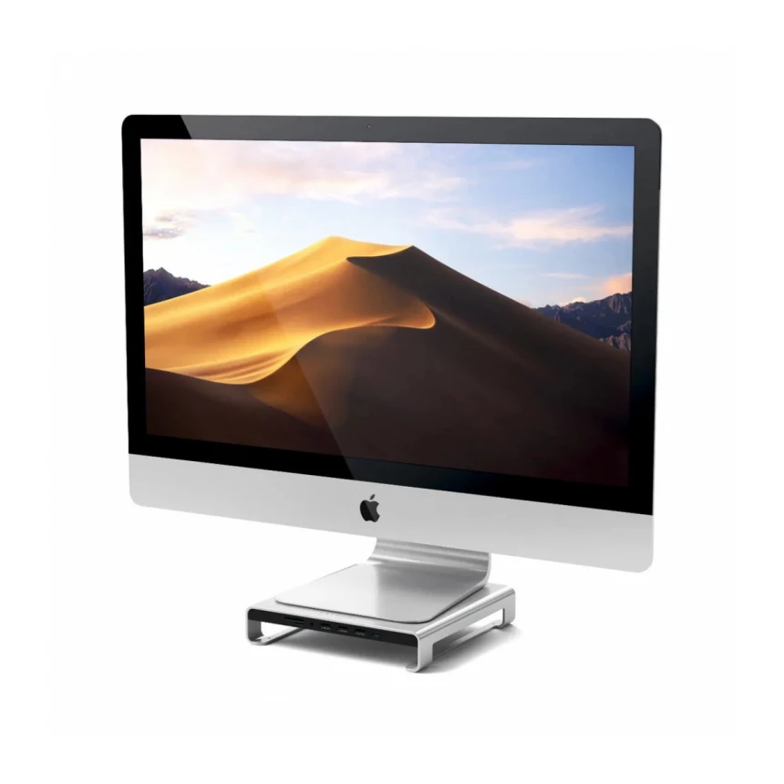 Satechi Aluminum Monitor Stand Hub za iMac - Silver