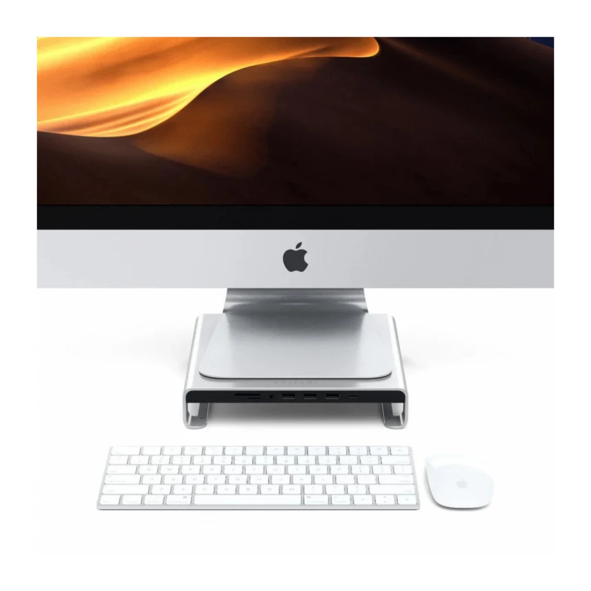 Satechi Aluminum Monitor Stand Hub za iMac - Silver
