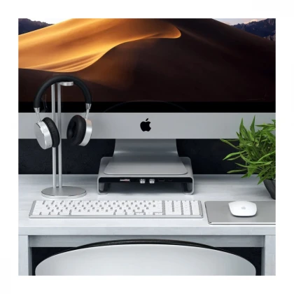 Satechi Aluminum Monitor Stand Hub za iMac - Silver