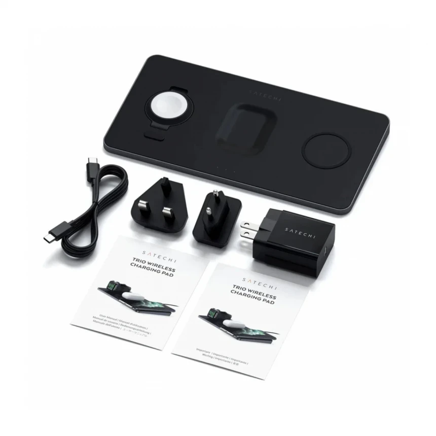 SATECHI TRIO WIRELESS CHARGER WITH MAGNETIC PAD
