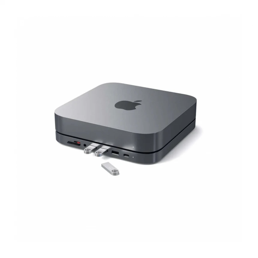 SATECHI TYPE-C ALUMINUM STAND &amp; HUB FOR MAC MINI