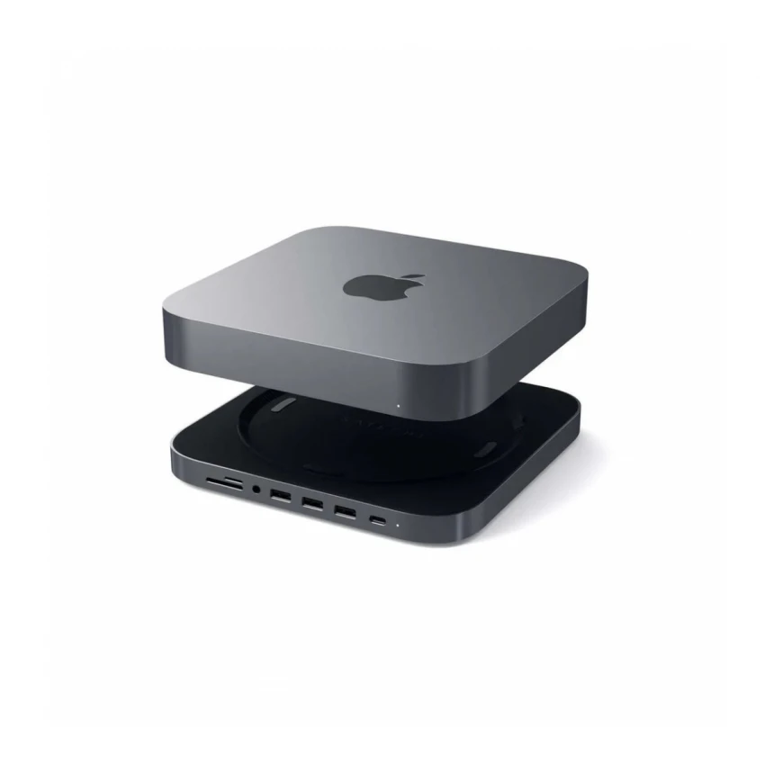 SATECHI TYPE-C ALUMINUM STAND &amp; HUB FOR MAC MINI