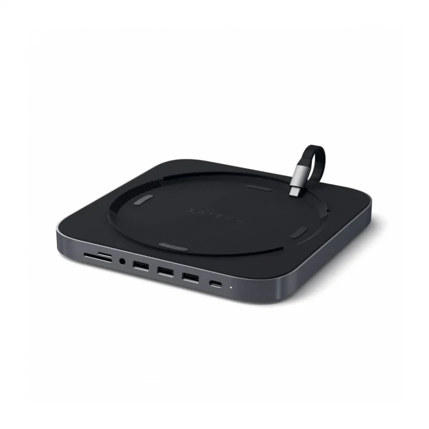 SATECHI TYPE-C ALUMINUM STAND &amp; HUB FOR MAC MINI