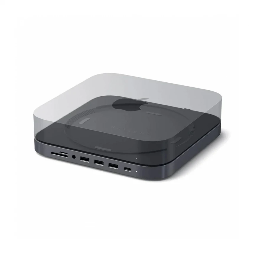SATECHI TYPE-C ALUMINUM STAND &amp; HUB FOR MAC MINI