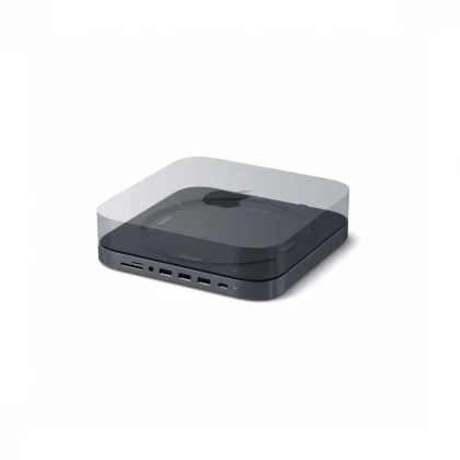 SATECHI TYPE-C ALUMINUM STAND &amp; HUB FOR MAC MINI