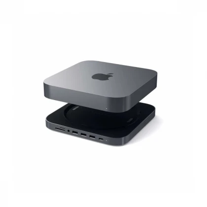 SATECHI TYPE-C ALUMINUM STAND &amp; HUB FOR MAC MINI