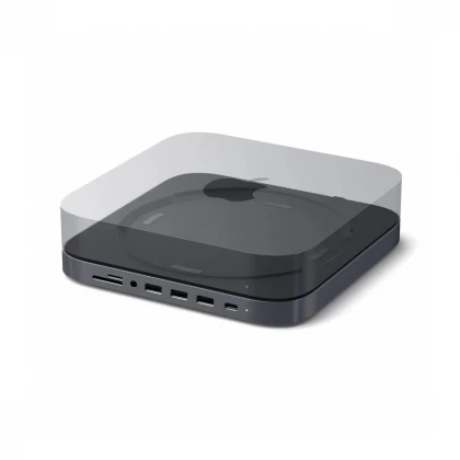 SATECHI TYPE-C ALUMINUM STAND &amp; HUB FOR MAC MINI