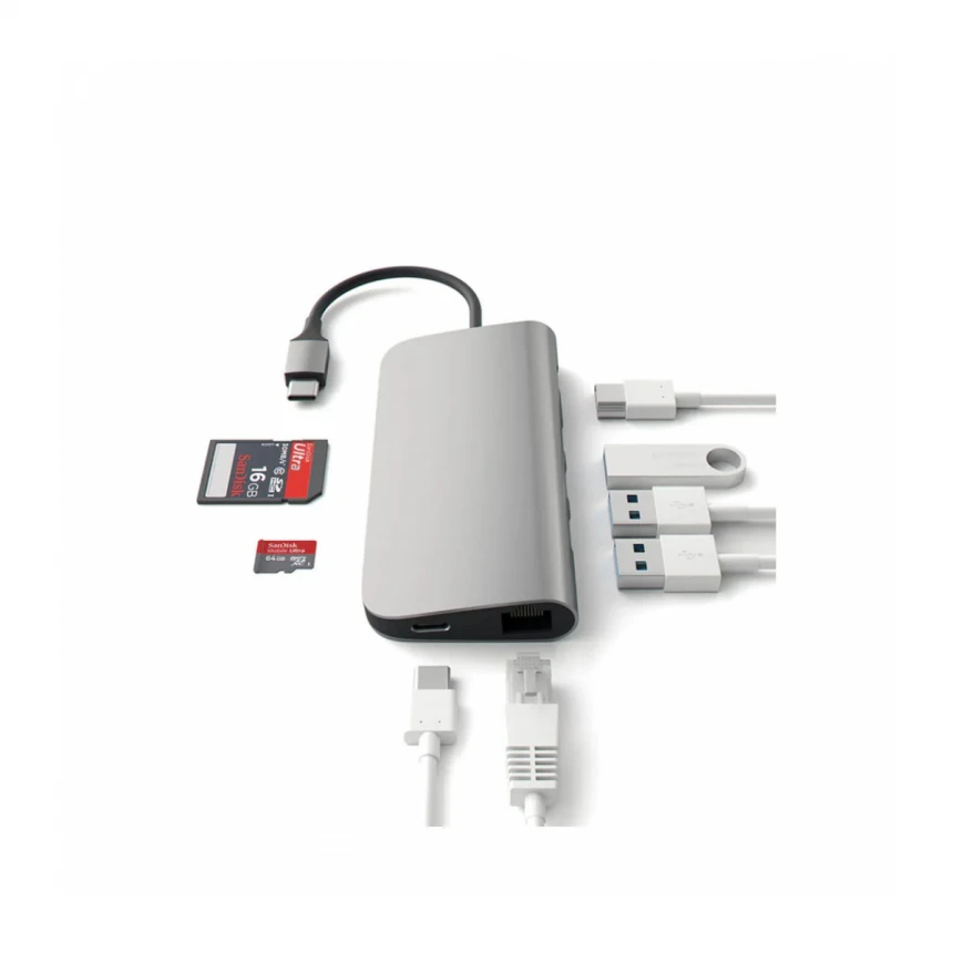 Satechi Type-C Multi-Port 4K Adapter - Space Gray