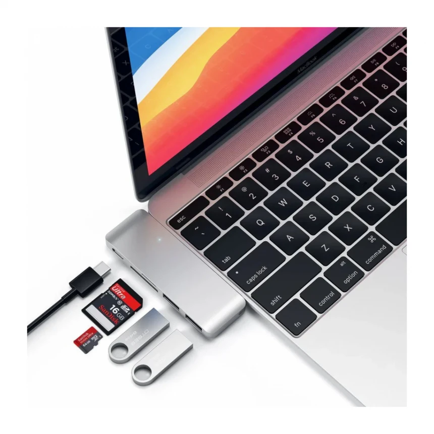 Satechi Type-C Pass USB Hub - Silver