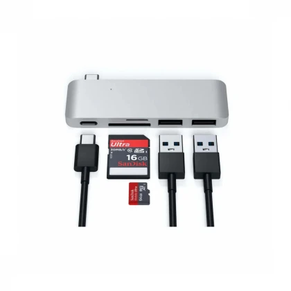 Satechi Type-C Pass USB Hub - Silver