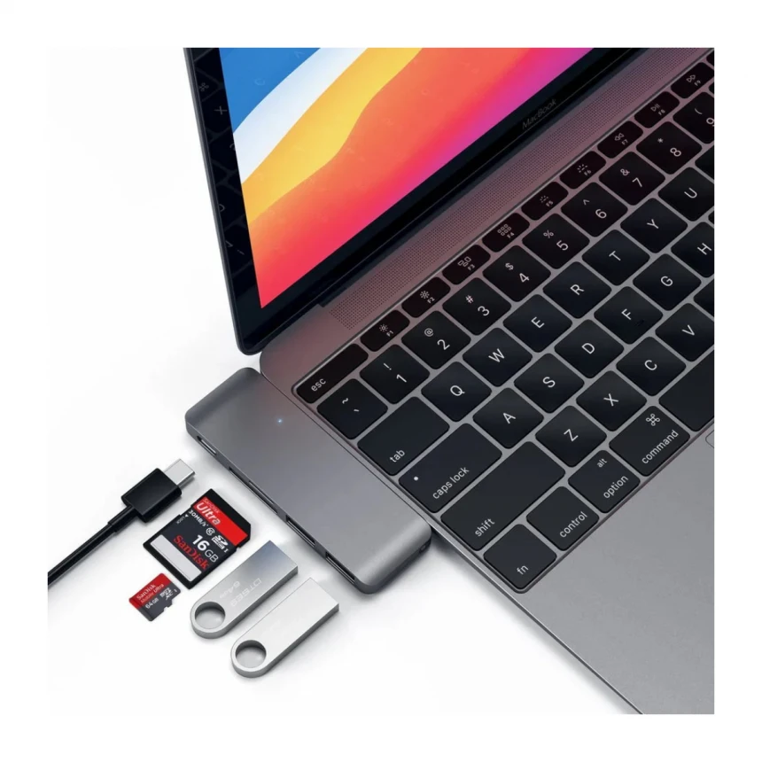 Satechi Type-C Pass USB Hub - Space Gray