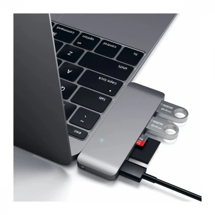 Satechi Type-C Pass USB Hub - Space Gray