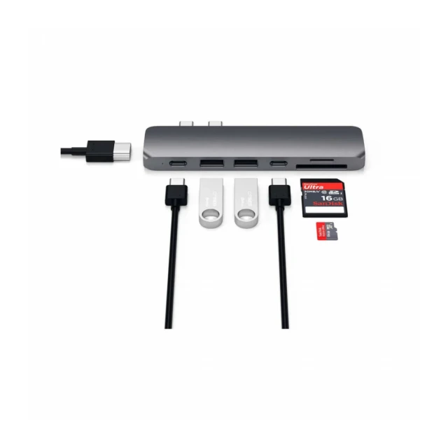 Satechi USB-C Hub s Thunderbolt 3 - Space Gray