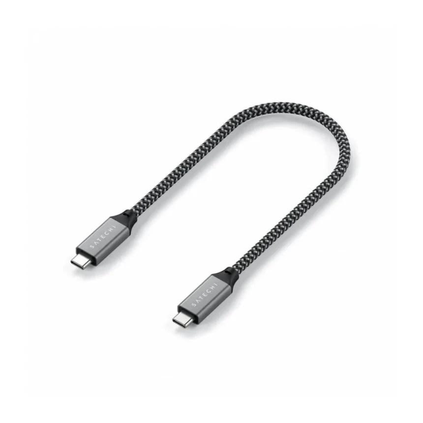 Satechi USB4 C-To-C Braided Cable 40 Gbps 25cm - Grey