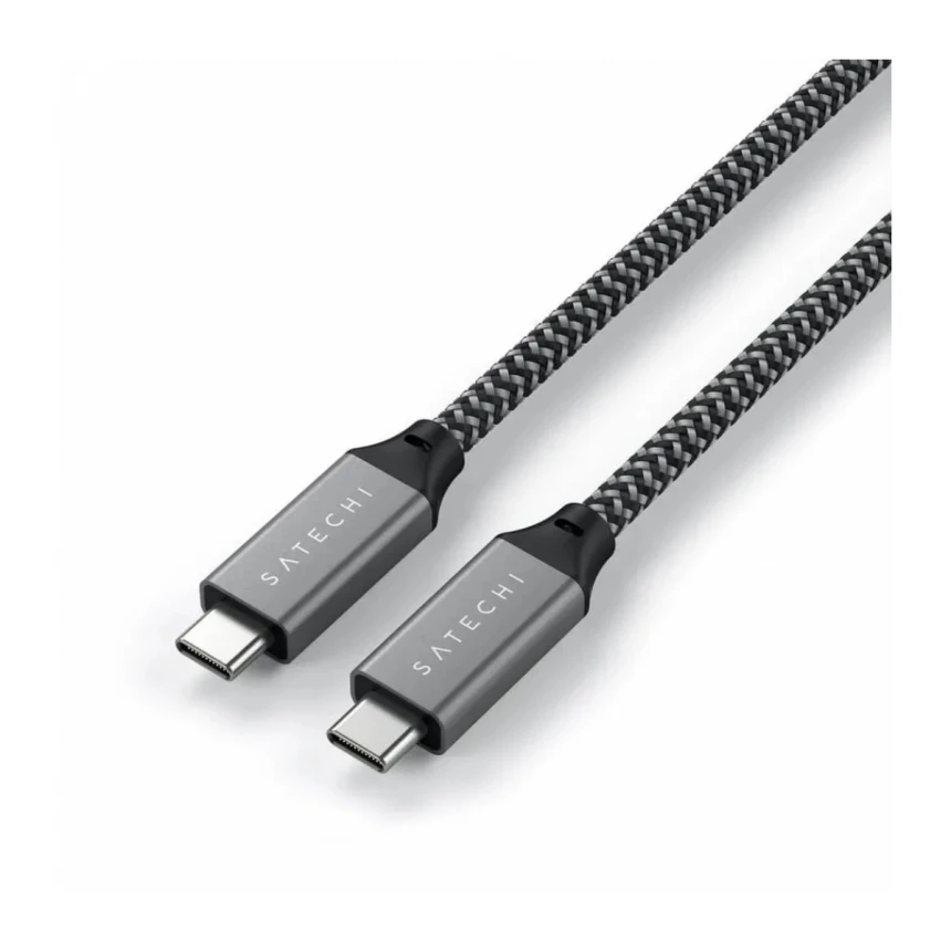 Satechi USB4 C-To-C Braided Cable 40 Gbps 25cm - Grey