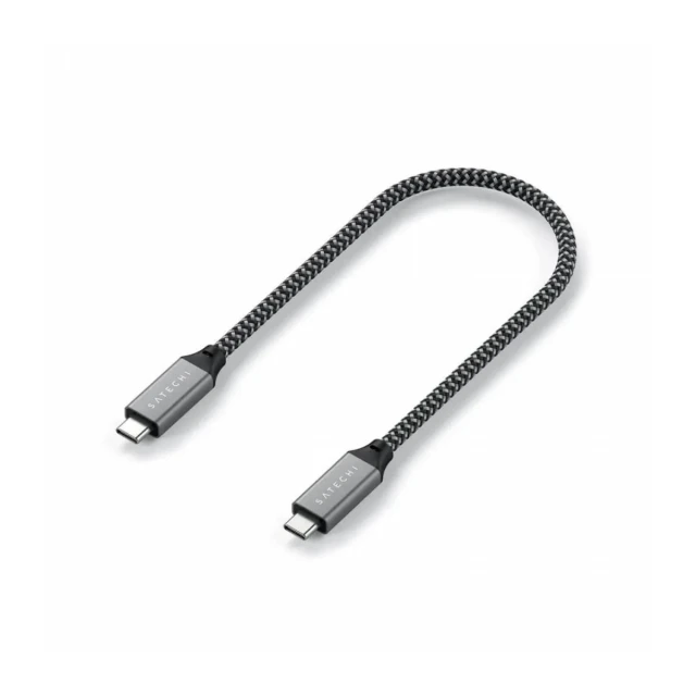 Satechi USB4 C-To-C Braided Cable 40 Gbps 25cm - Grey