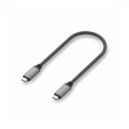 Satechi USB4 C-To-C Braided Cable 40 Gbps 25cm - Grey